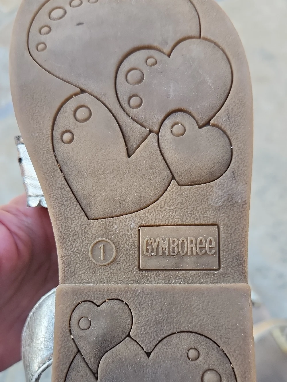 Gymboree Gold Sandals Size 1
